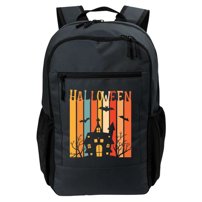 Retro Halloween Scary House Daily Commute Backpack