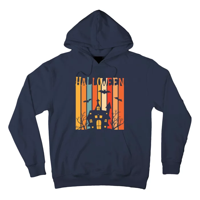 Retro Halloween Scary House Hoodie