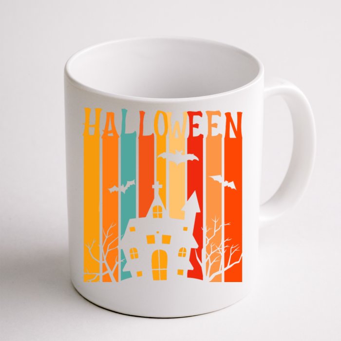 Retro Halloween Scary House Front & Back Coffee Mug