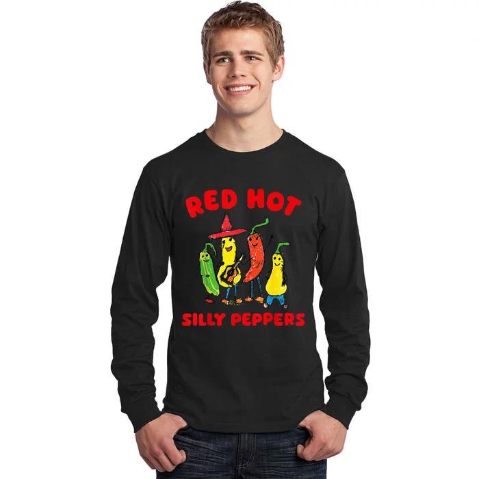 Red Hot Silly Peppers Tall Long Sleeve T-Shirt