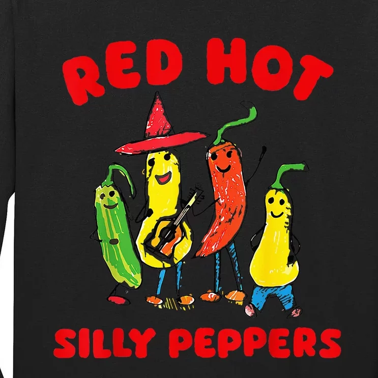 Red Hot Silly Peppers Tall Long Sleeve T-Shirt