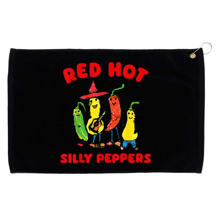 Red Hot Silly Peppers Grommeted Golf Towel