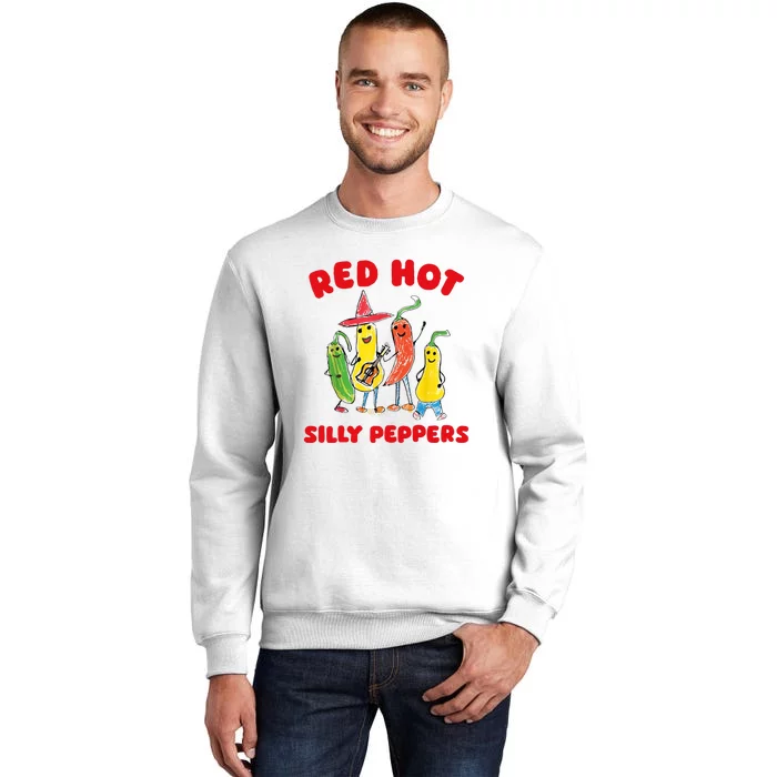 Red Hot Silly Peppers Funny Happy Sweatshirt