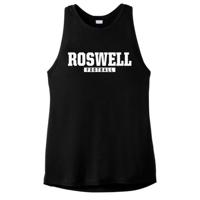 Roswell High School Football Hs Ladies Tri-Blend Wicking Tank