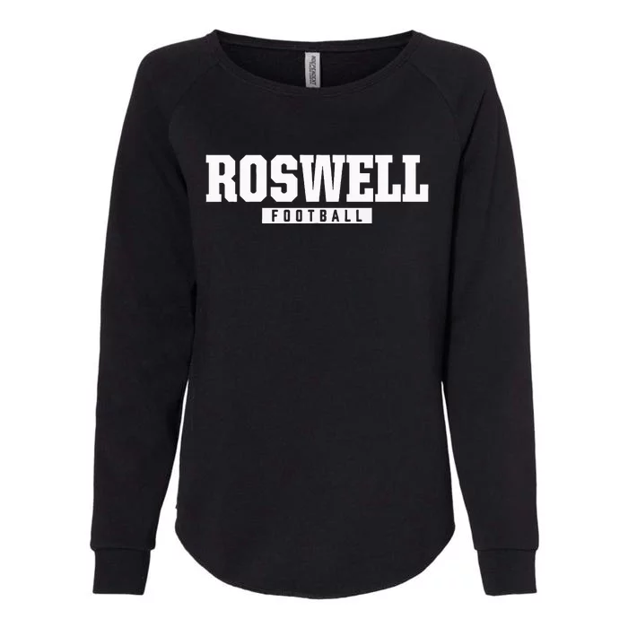 Roswell High School Football Hs Womens California Wash Sweatshirt