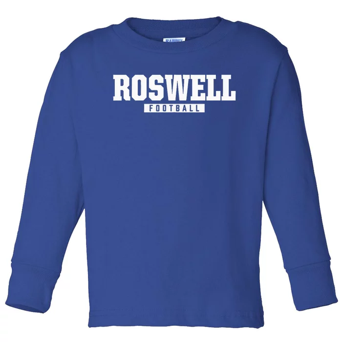 Roswell High School Football Hs Toddler Long Sleeve Shirt