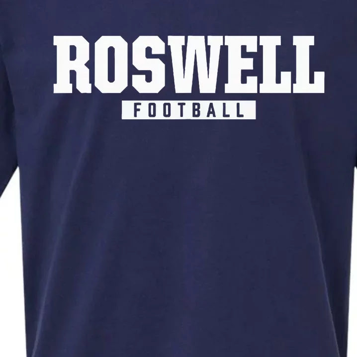 Roswell High School Football Hs Sueded Cloud Jersey T-Shirt