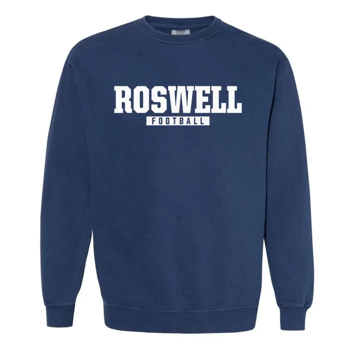 Roswell High School Football Hs Garment-Dyed Sweatshirt