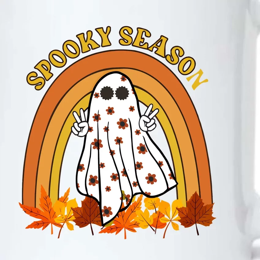 Retro Halloween Spooky Season Ghost Fall Rainbow Black Color Changing Mug