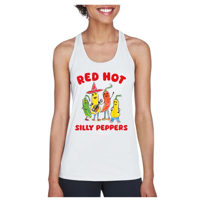 Red Hot Silly Peppers Women's Racerback Tank