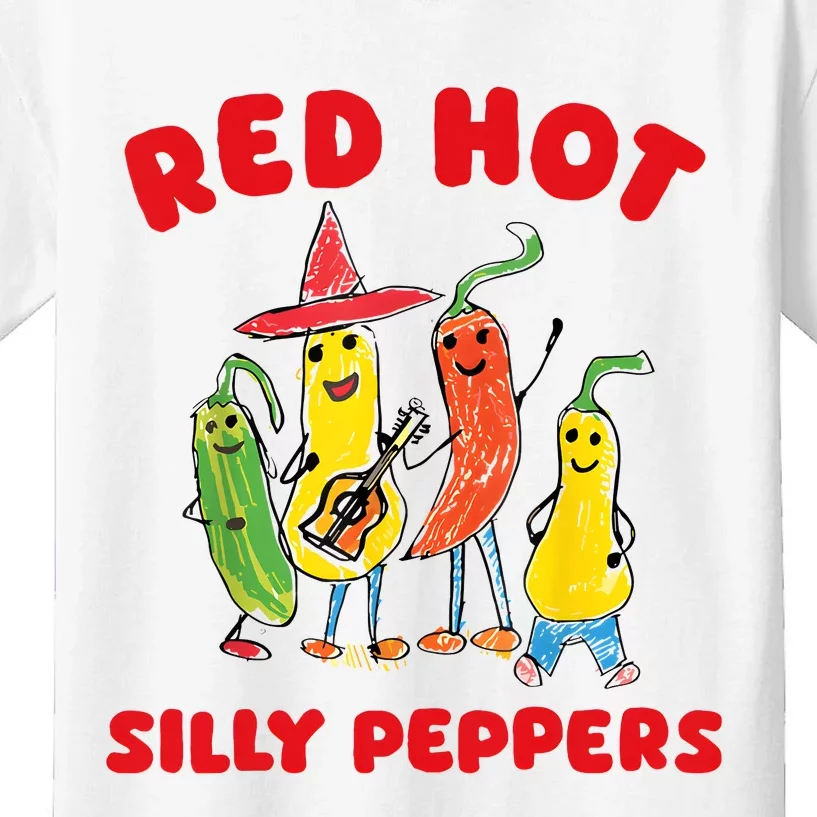 Red Hot Silly Peppers Kids T-Shirt