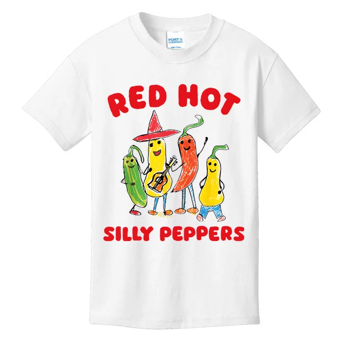 Red Hot Silly Peppers Kids T-Shirt