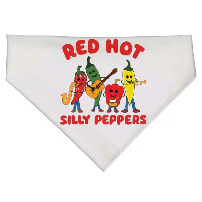 Red Hot Silly Peppers USA-Made Doggie Bandana