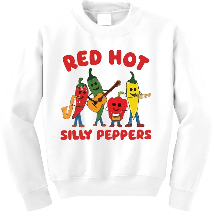 Red Hot Silly Peppers Kids Sweatshirt