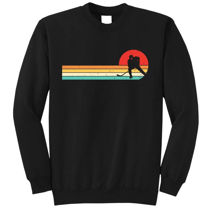 Retro Hockey Striped Logo Tall Sweatshirt