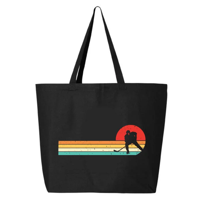 Retro Hockey Striped Logo 25L Jumbo Tote