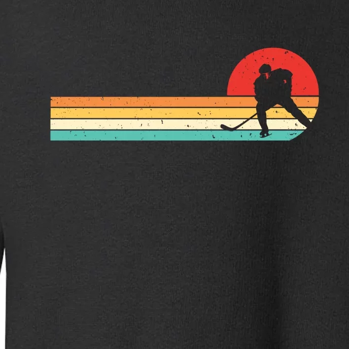 Retro Hockey Striped Logo Toddler Sweatshirt