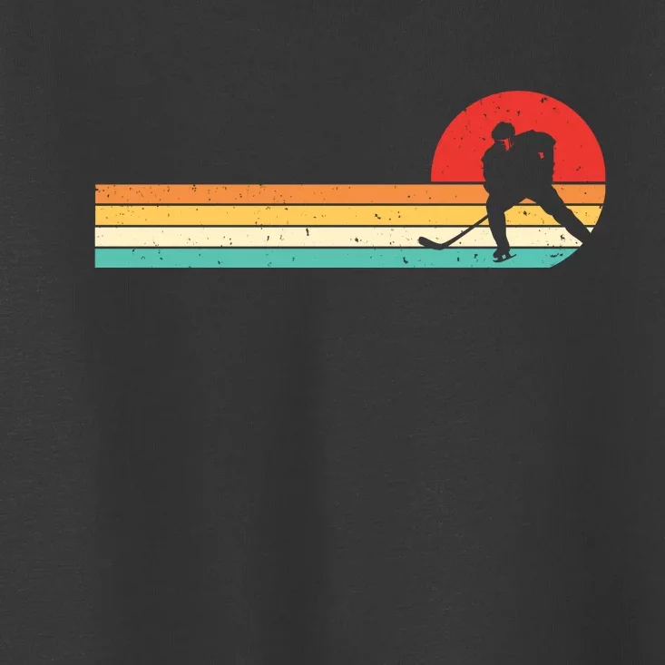 Retro Hockey Striped Logo Toddler T-Shirt