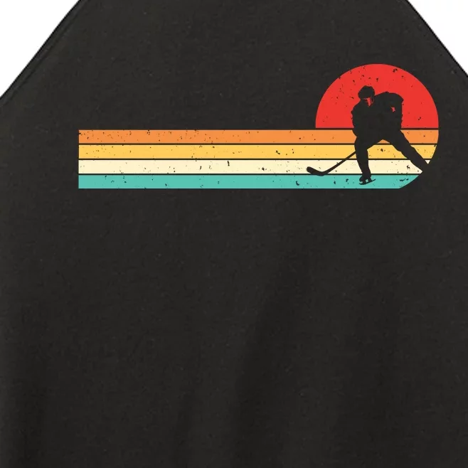 Retro Hockey Striped Logo Women’s Perfect Tri Rocker Tank