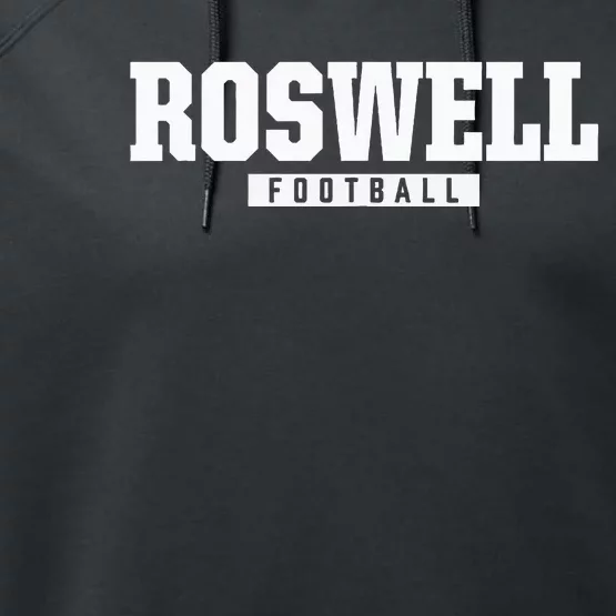 Roswell High School Football Hs Performance Fleece Hoodie