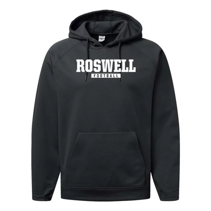 Roswell High School Football Hs Performance Fleece Hoodie