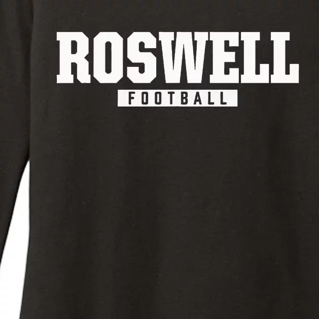 Roswell High School Football Hs Womens CVC Long Sleeve Shirt