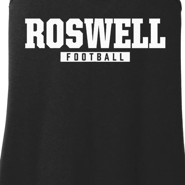 Roswell High School Football Hs Ladies Essential Tank