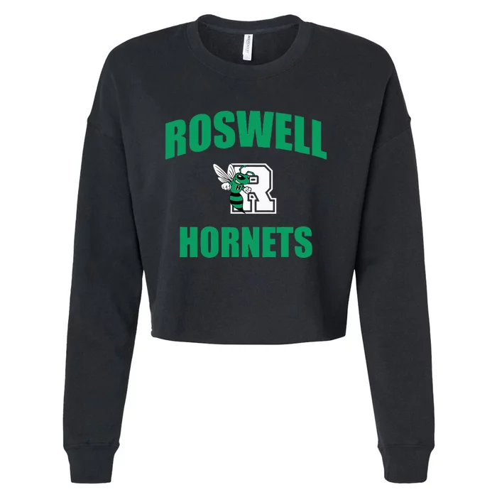 Roswell High School Hornets Cropped Pullover Crew