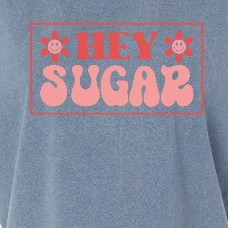 Retro Hey Sugar Happy Valentine's Day Gift Garment-Dyed Women's Muscle Tee