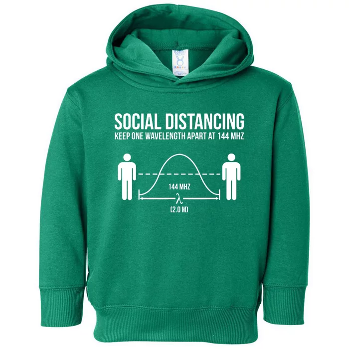 Radio Ham Social Distancing Toddler Hoodie