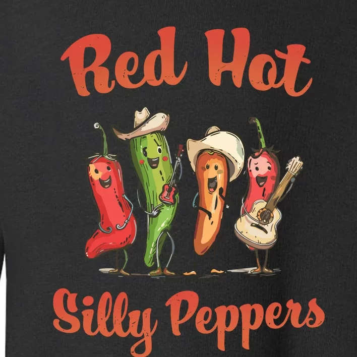 Red Hot Silly Peppers Inspired Humor Concert Music Toddler Sweatshirt