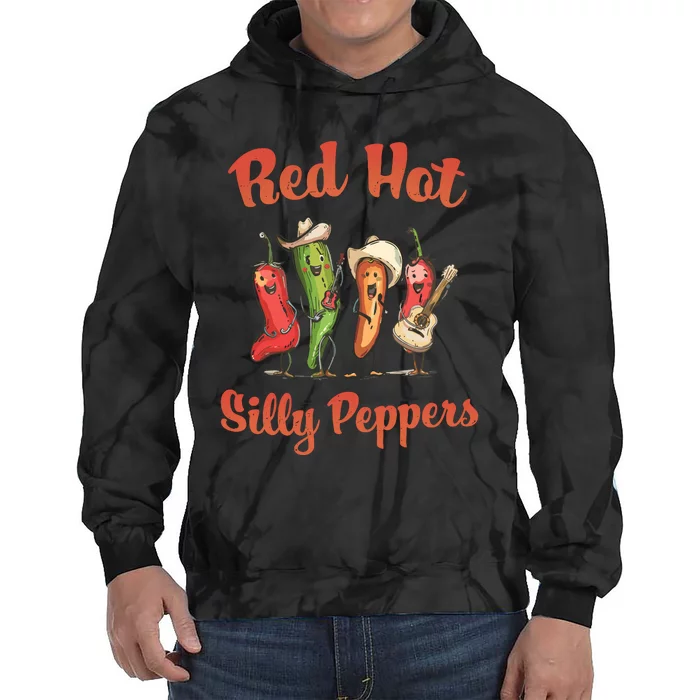 Red Hot Silly Peppers Inspired Humor Concert Music Tie Dye Hoodie