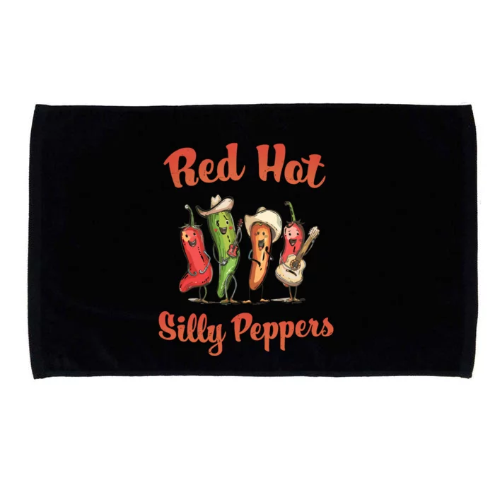 Red Hot Silly Peppers Inspired Humor Concert Music Microfiber Hand Towel