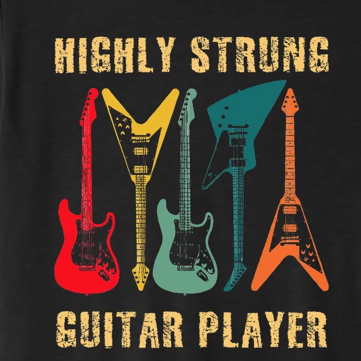 Retro Highly Strung Funny Lead Bass Guitarist Humor ChromaSoft Performance T-Shirt