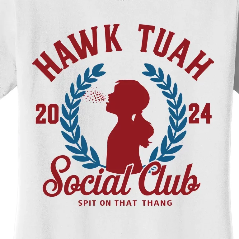 Retro Hawk Tuah Social Club Spit On That Thang Women's T-Shirt