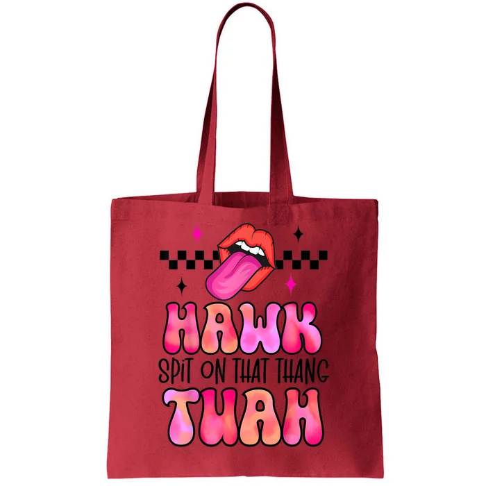 Retro Hawk Tush Spit On That Thing Groovy Gift Tote Bag