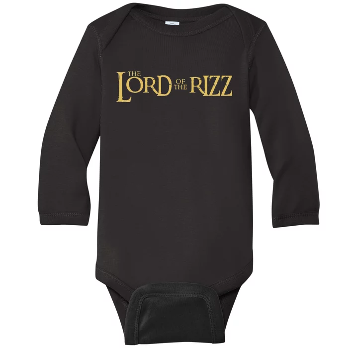 Rizz How To Rizz Someone Lord Of The Rizz Ultimate Rizz Baby Long Sleeve Bodysuit