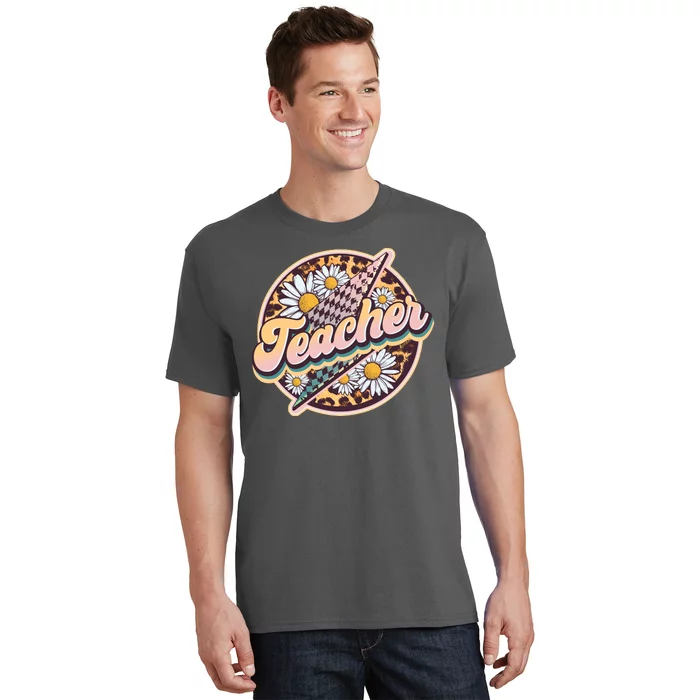 Retro Hippie Teacher T-Shirt