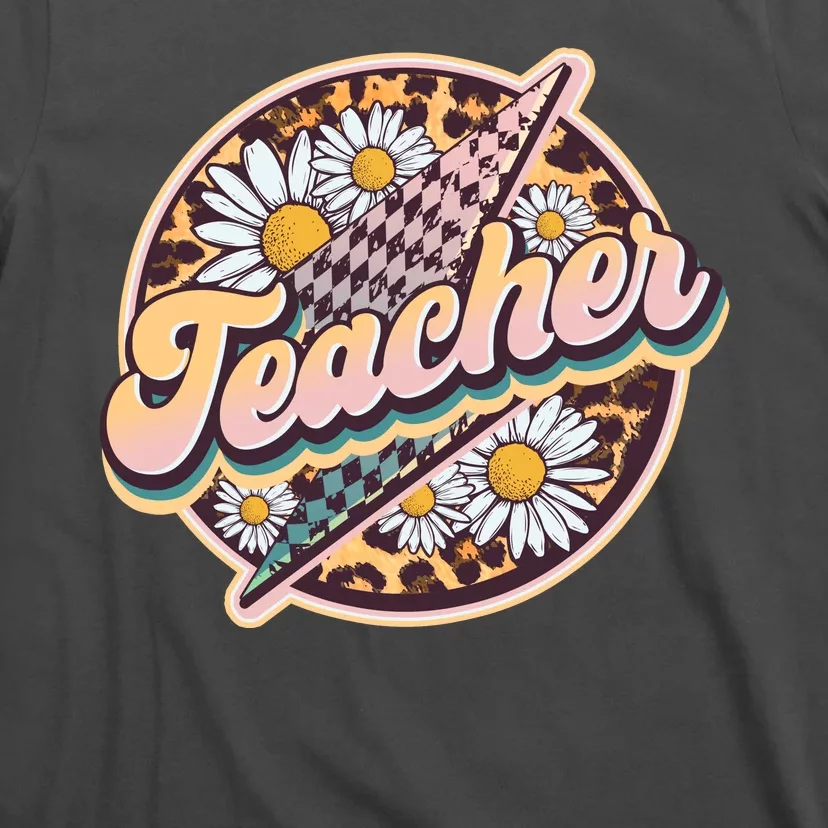 Retro Hippie Teacher T-Shirt