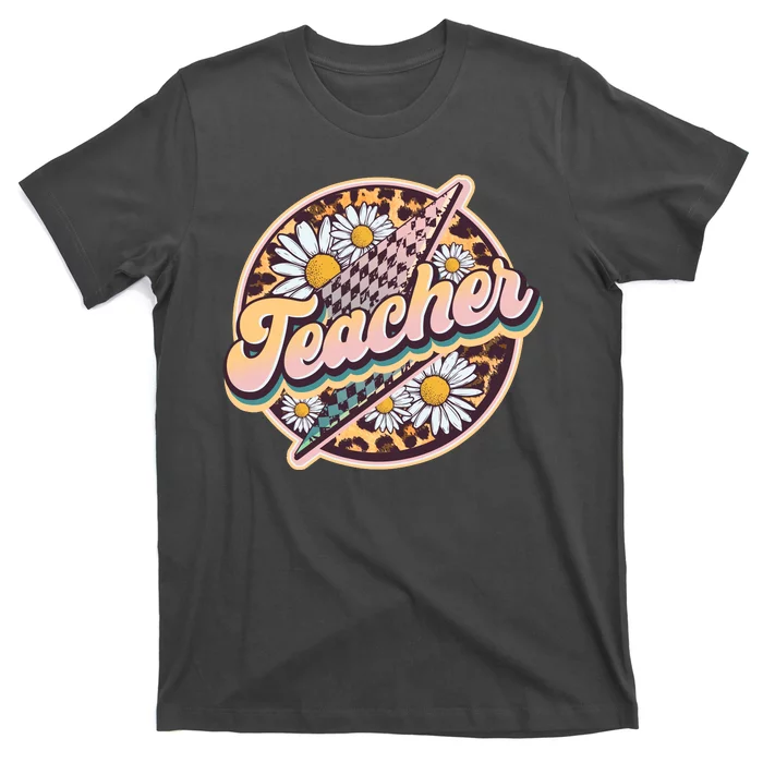 Retro Hippie Teacher T-Shirt