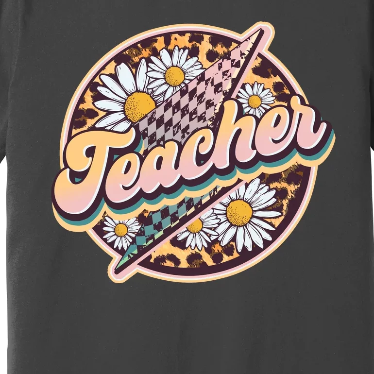 Retro Hippie Teacher Premium T-Shirt