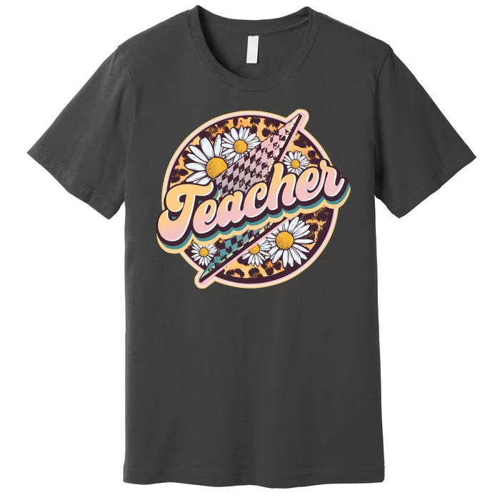 Retro Hippie Teacher Premium T-Shirt