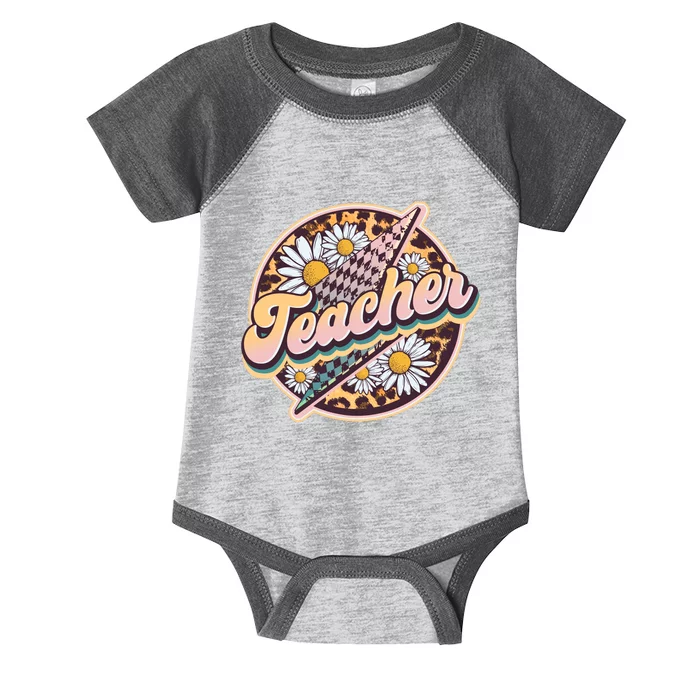 Retro Hippie Teacher Infant Baby Jersey Bodysuit