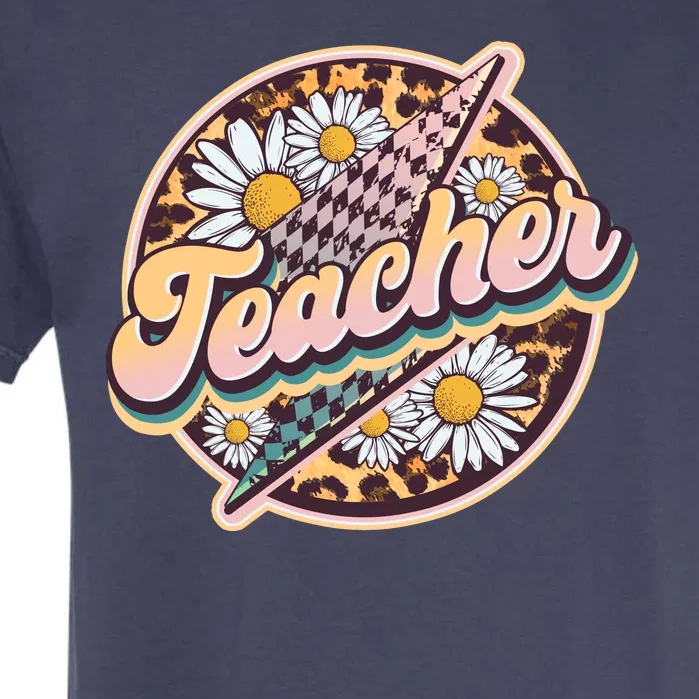 Retro Hippie Teacher Garment-Dyed Heavyweight T-Shirt