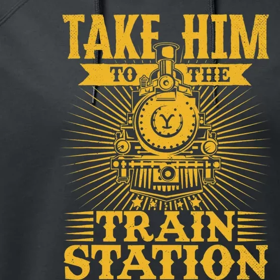 Ride Him To The Train Station Performance Fleece Hoodie