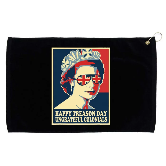 Retro Happy Treason Day 4th Of July British Colonials Flag Grommeted Golf Towel