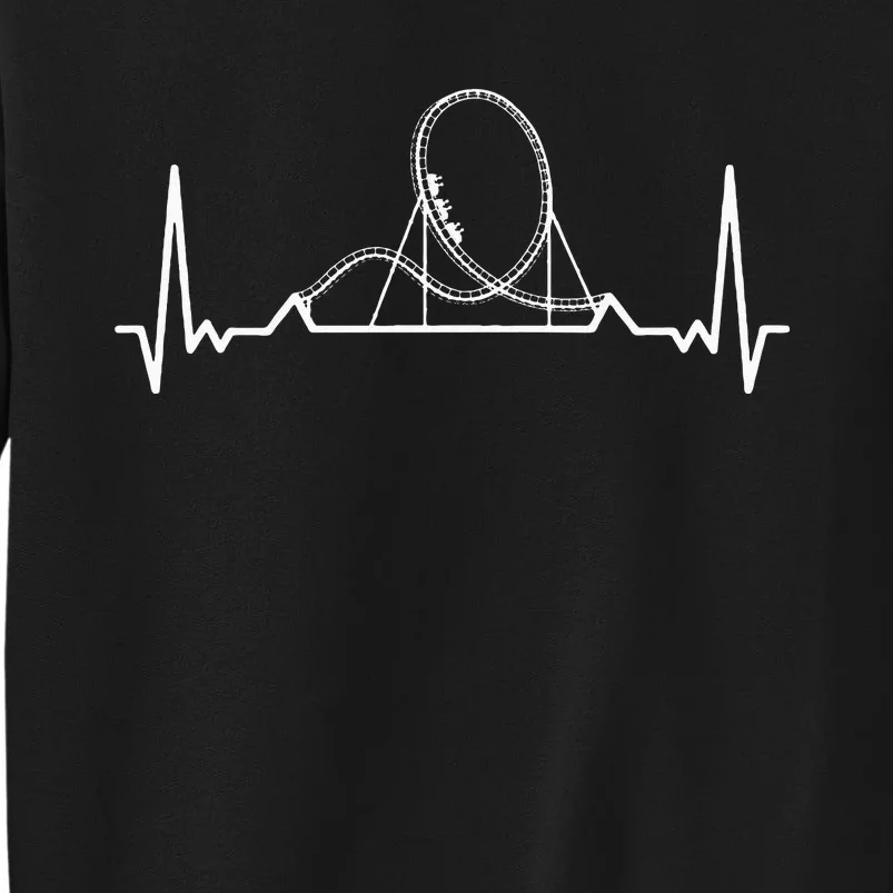 Rollercoaster Heartbeat Theme Park Lover Sweatshirt