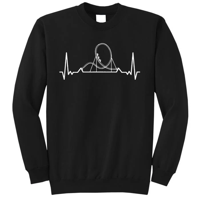 Rollercoaster Heartbeat Theme Park Lover Sweatshirt