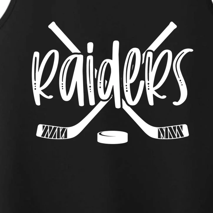 Raiders Hockey Team Mascot School Spirit Game Night Gift Performance Tank