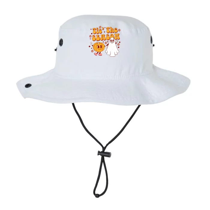 Retro Halloween Tis The Season Halloween Ghost Boy Girl Gift Legacy Cool Fit Booney Bucket Hat